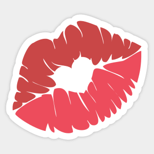 kiss Sticker